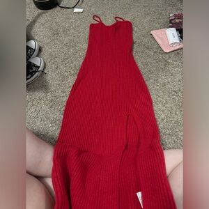 Cider sweater dress with cardigan